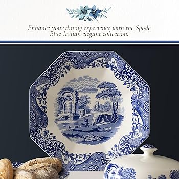 Amazon.com | Spode Blue Italian Octagonal Dish - 14-Inch